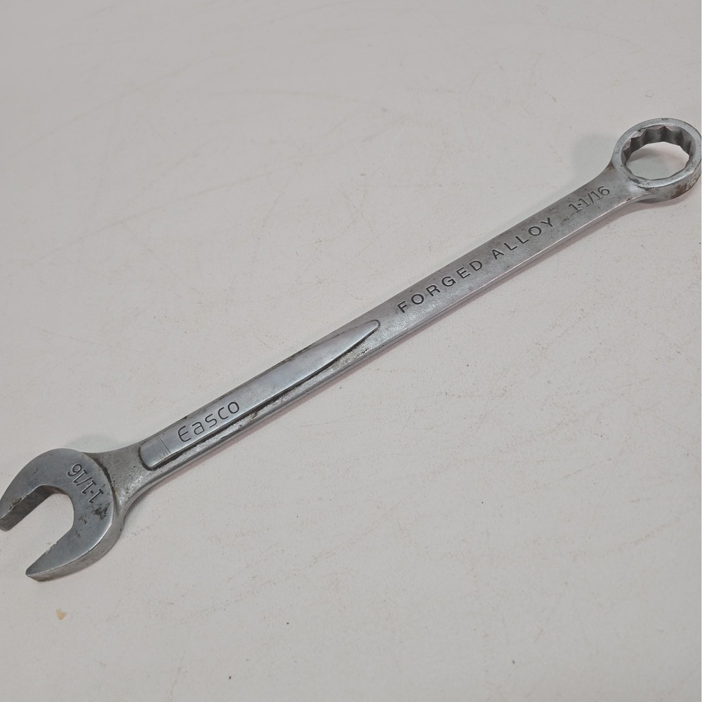 Easco Combination Wrench USA 1-1/16" 63 134 Forged Alloy